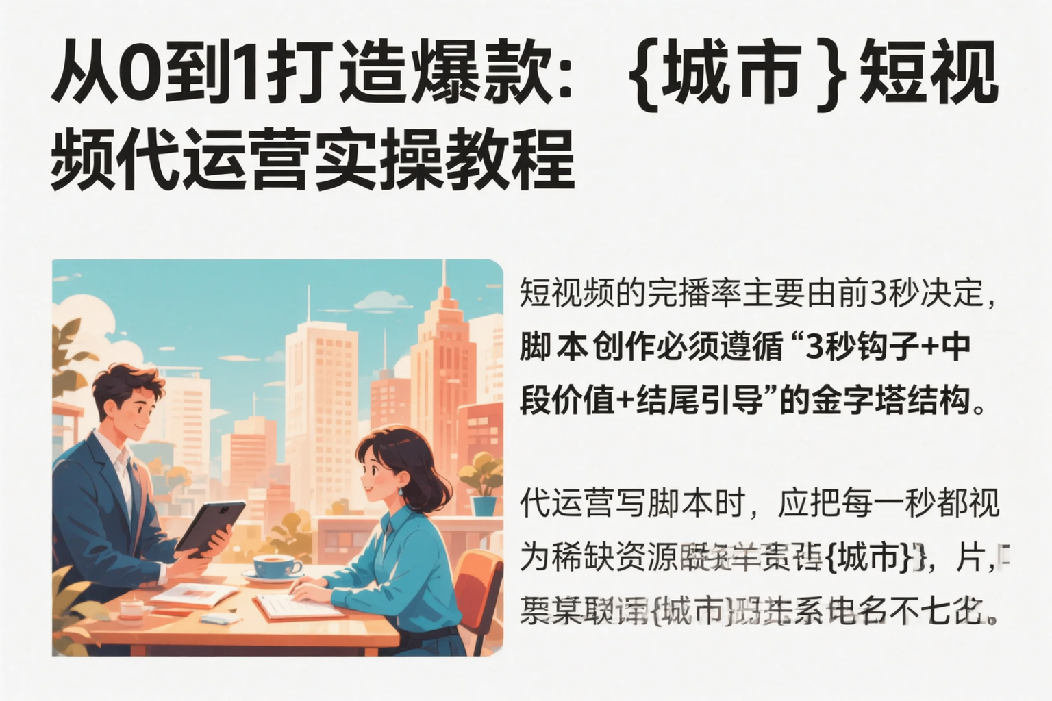 从0到1打造爆款：黄石短视频代运营实操教程