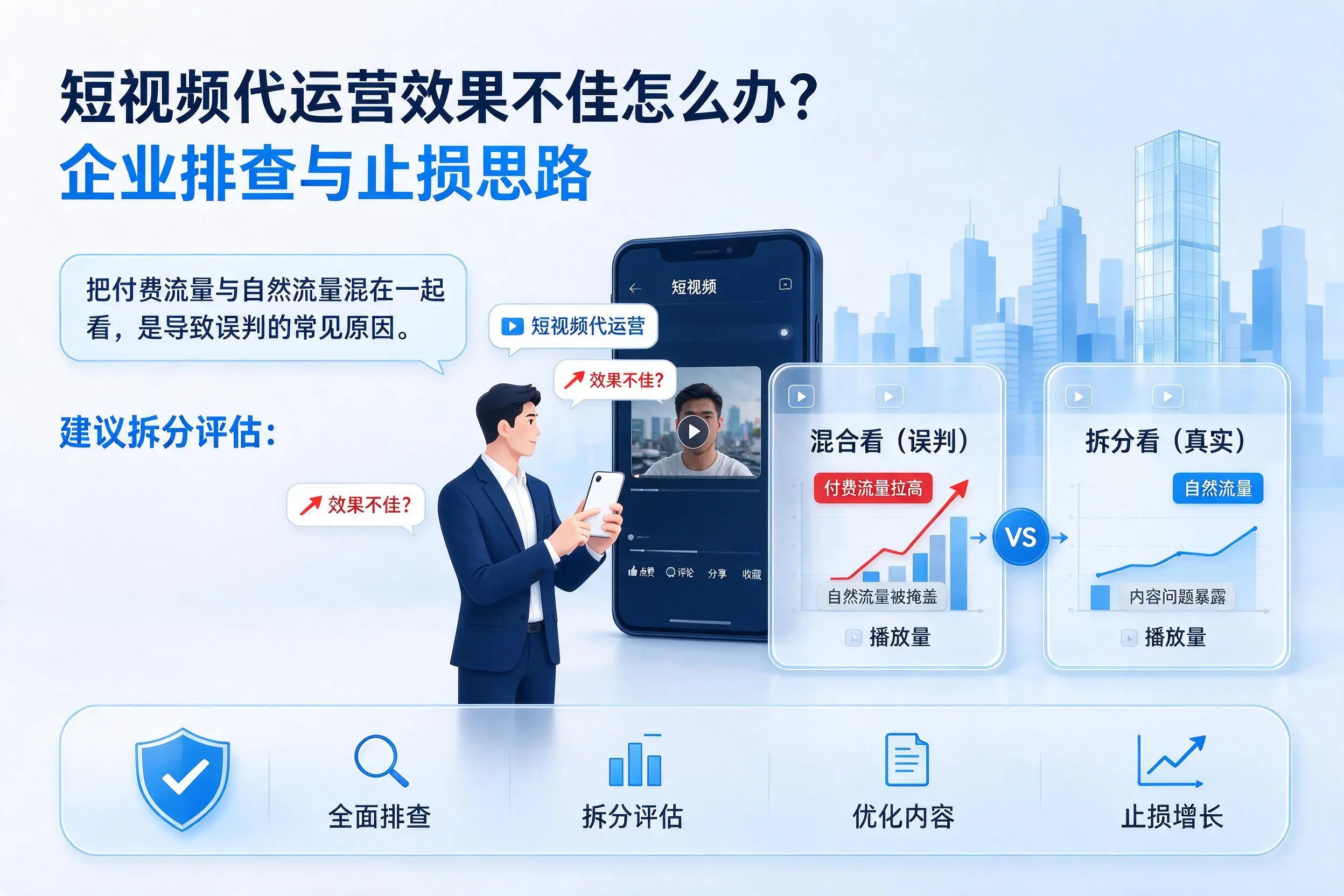 短视频代运营效果不佳怎么办?黄石企业排查与止损思路