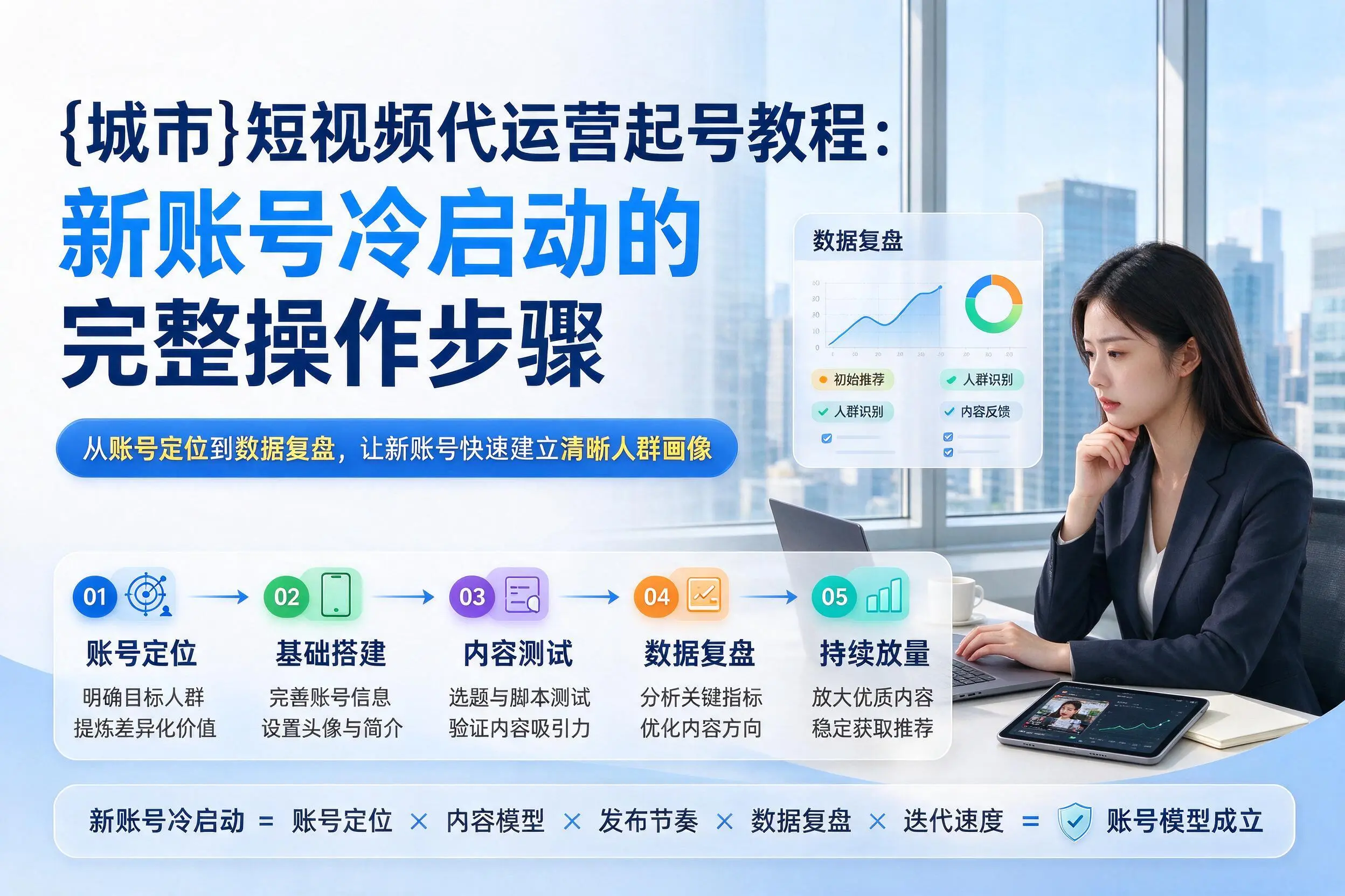 黄石短视频代运营起号教程：新账号冷启动的完整操作步骤