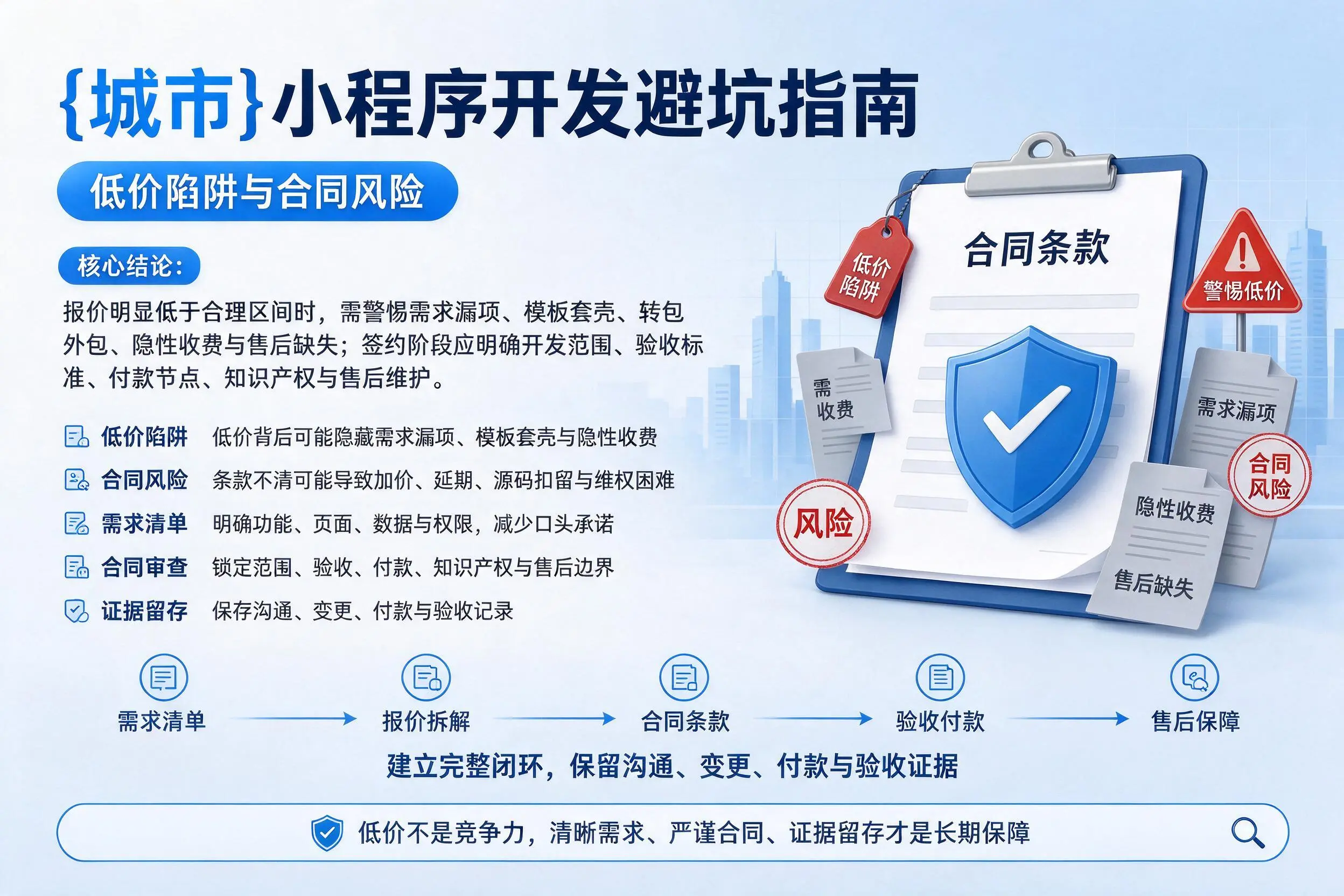 黄石小程序开发避坑指南：低价陷阱与合同风险
