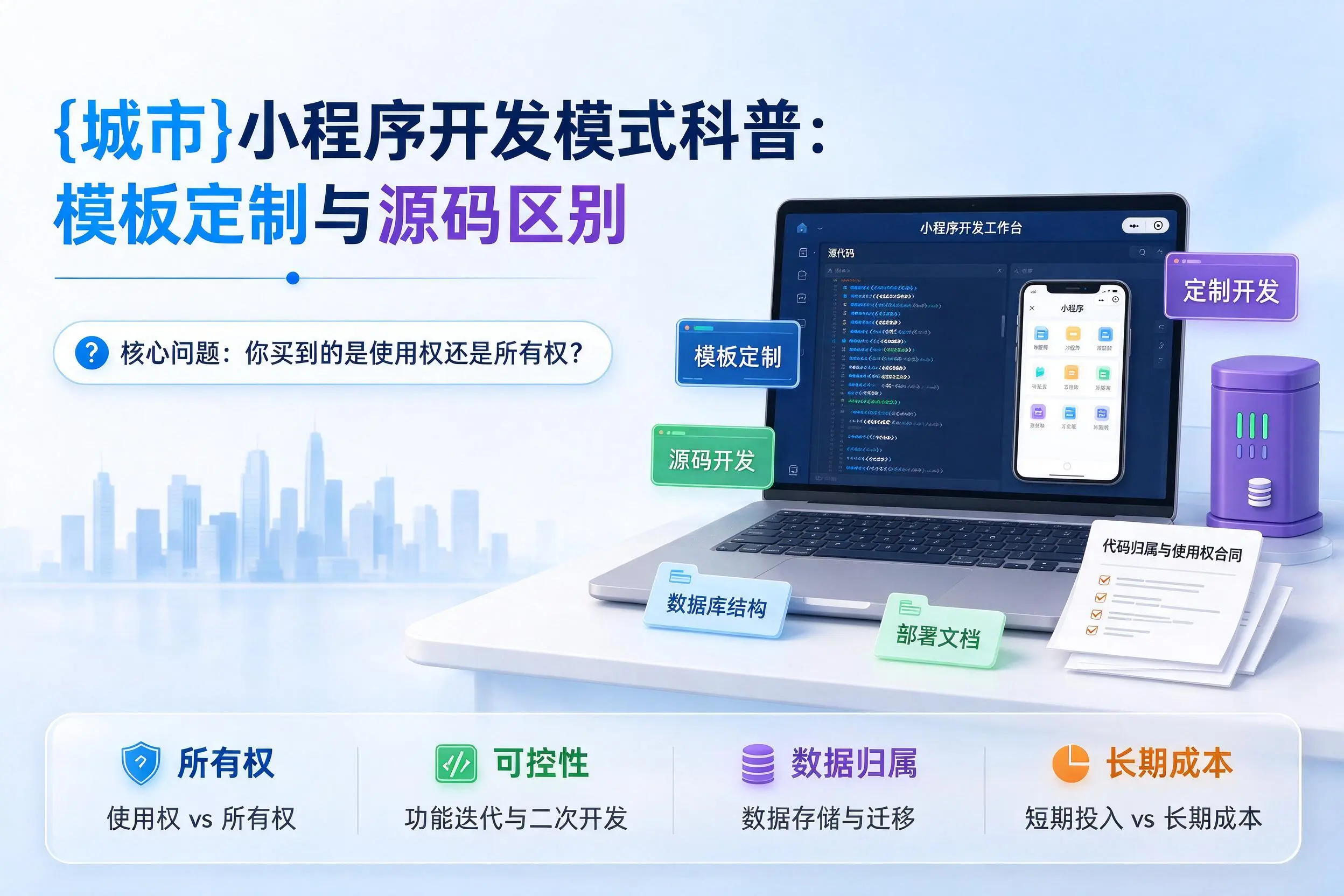 黄石小程序开发模式科普：模板定制与源码区别