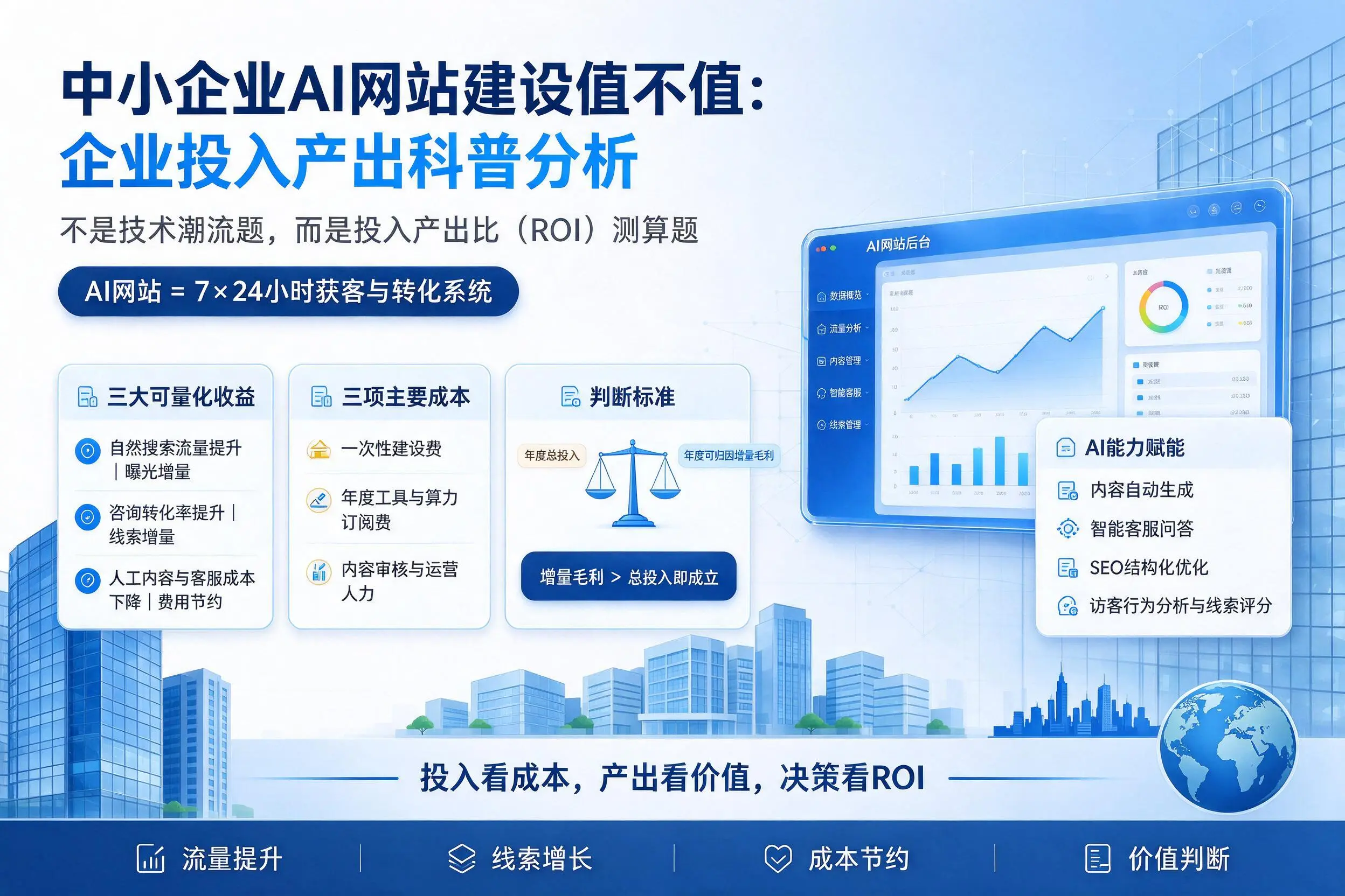 中小企业AI网站建设值不值：黄石企业投入产出科普分析