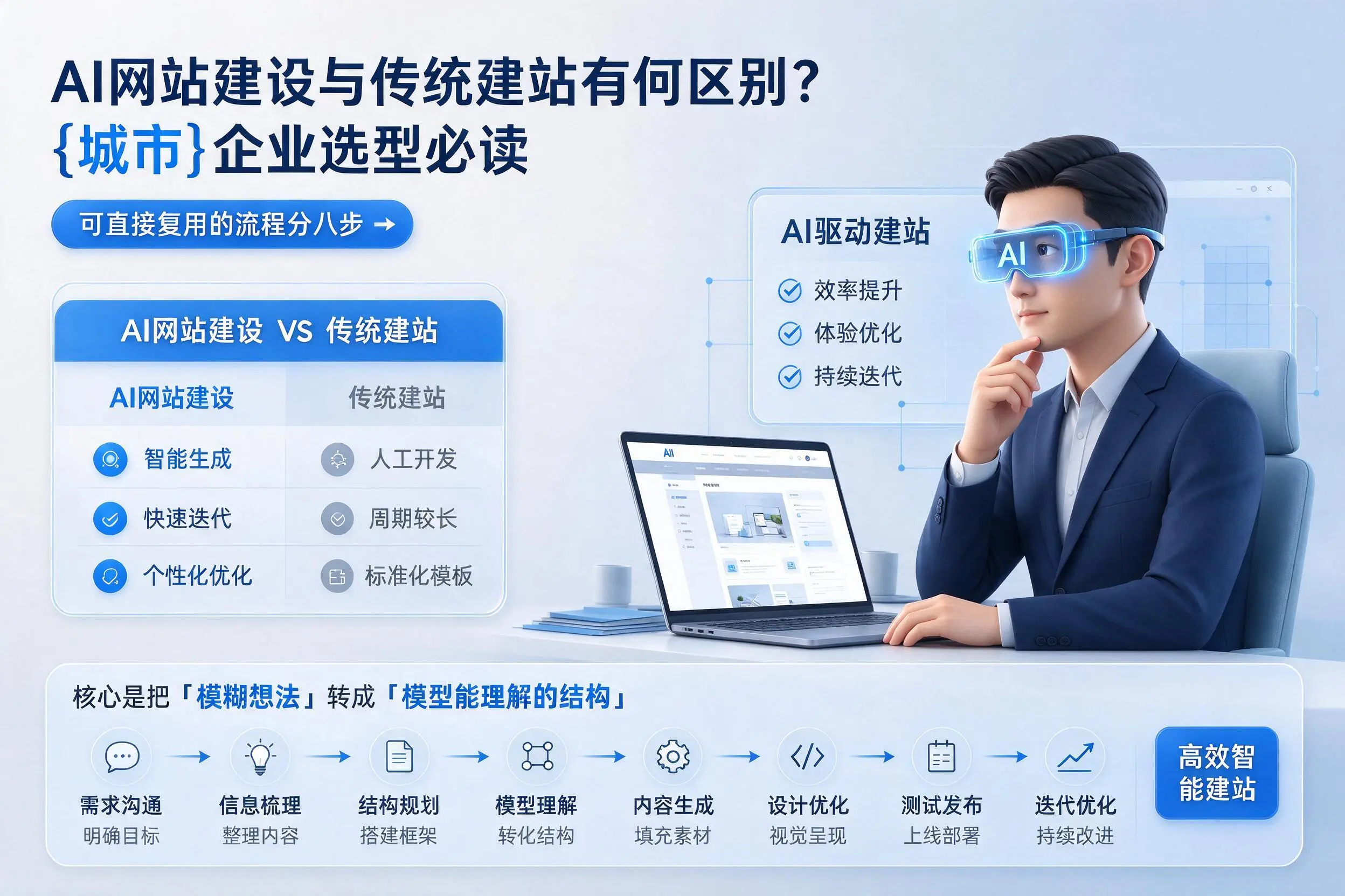 AI网站建设与传统建站有何区别？黄石企业选型必读
