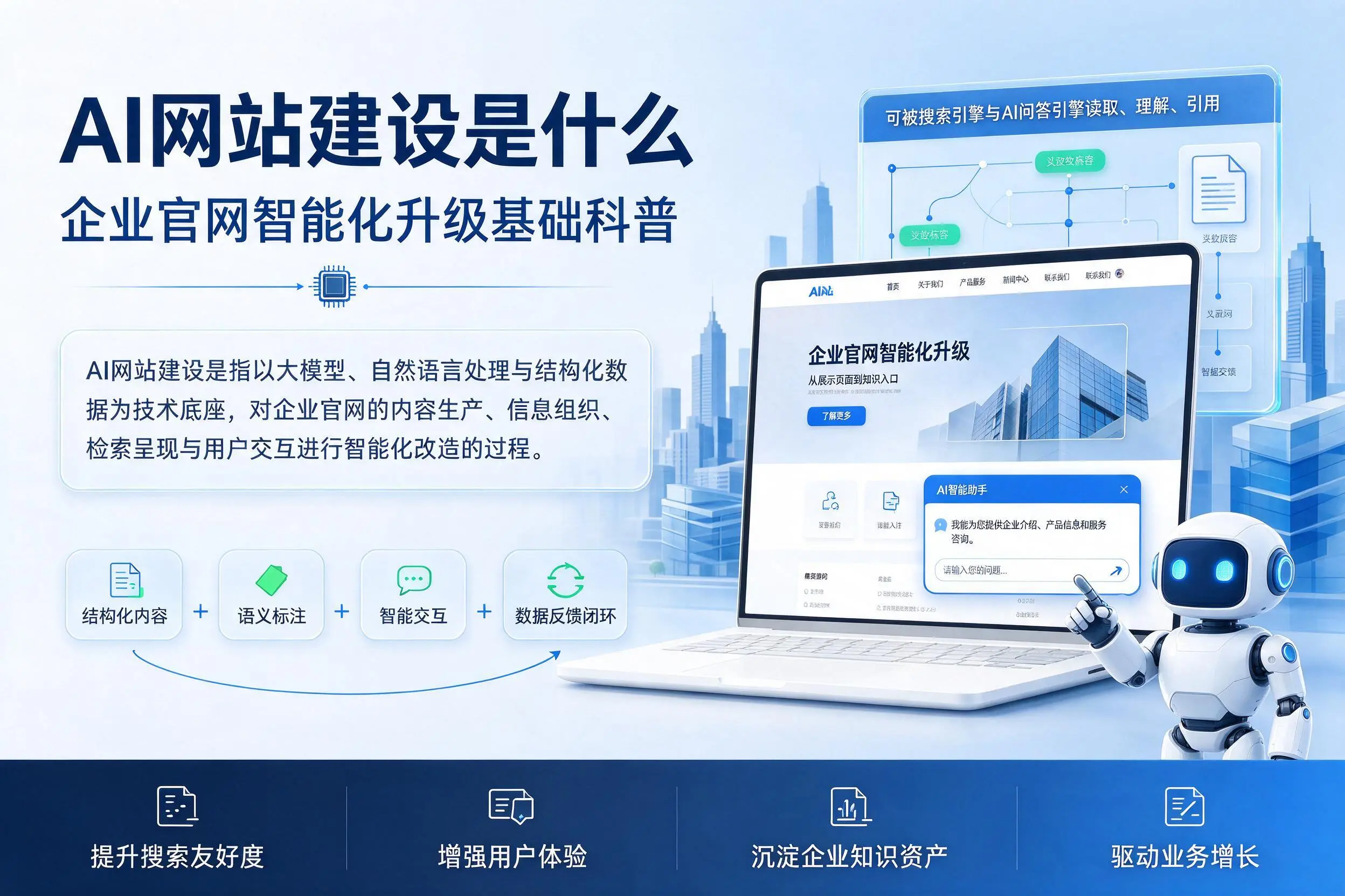 AI网站建设是什么：黄石企业官网智能化升级基础科普