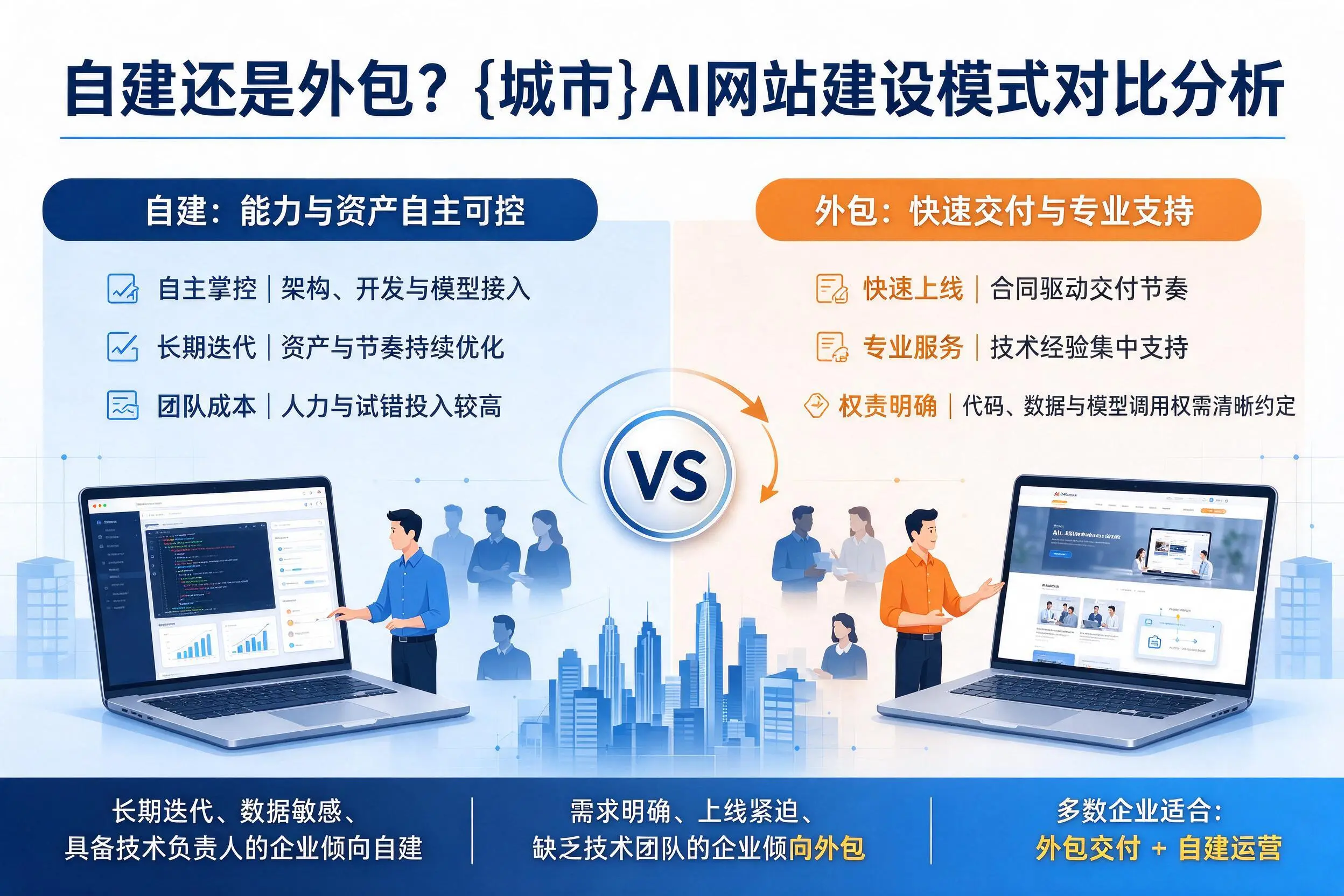 自建还是外包？黄石AI网站建设模式对比分析