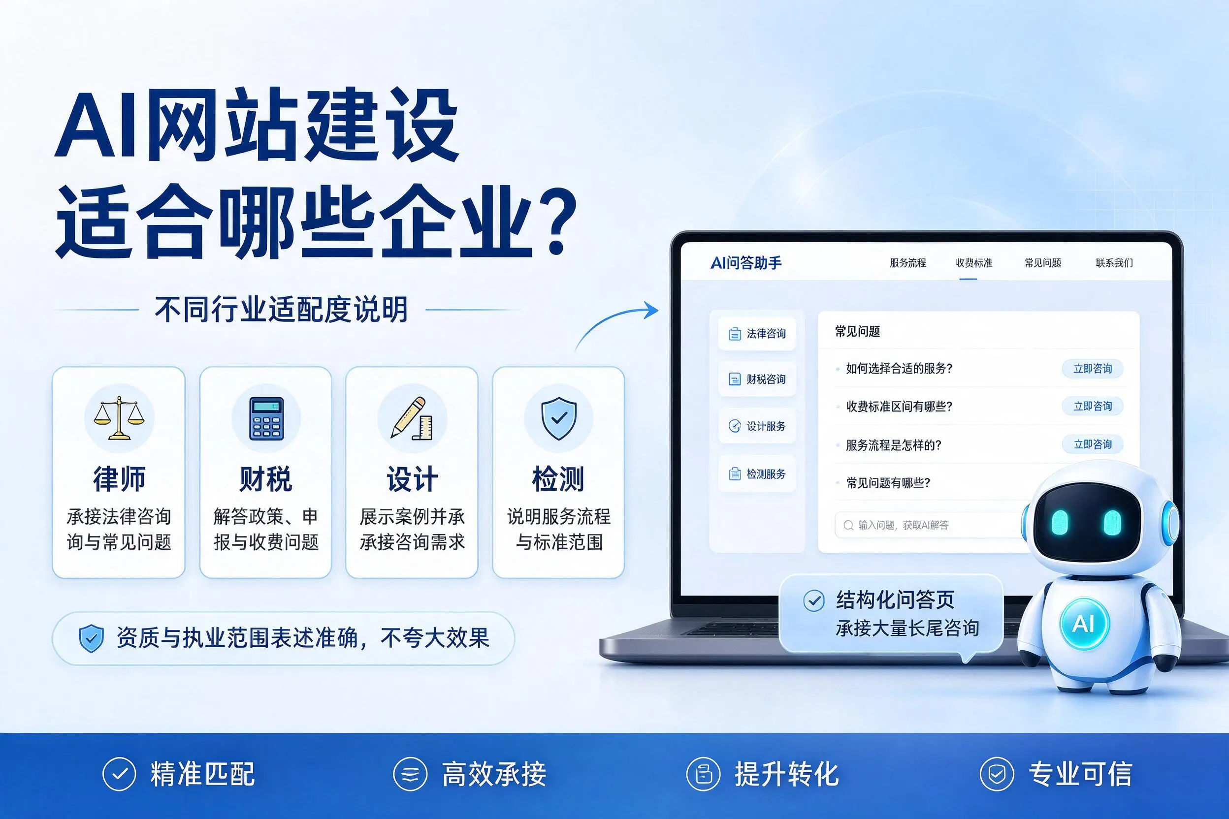 AI网站建设适合哪些企业？黄石不同行业适配度说明