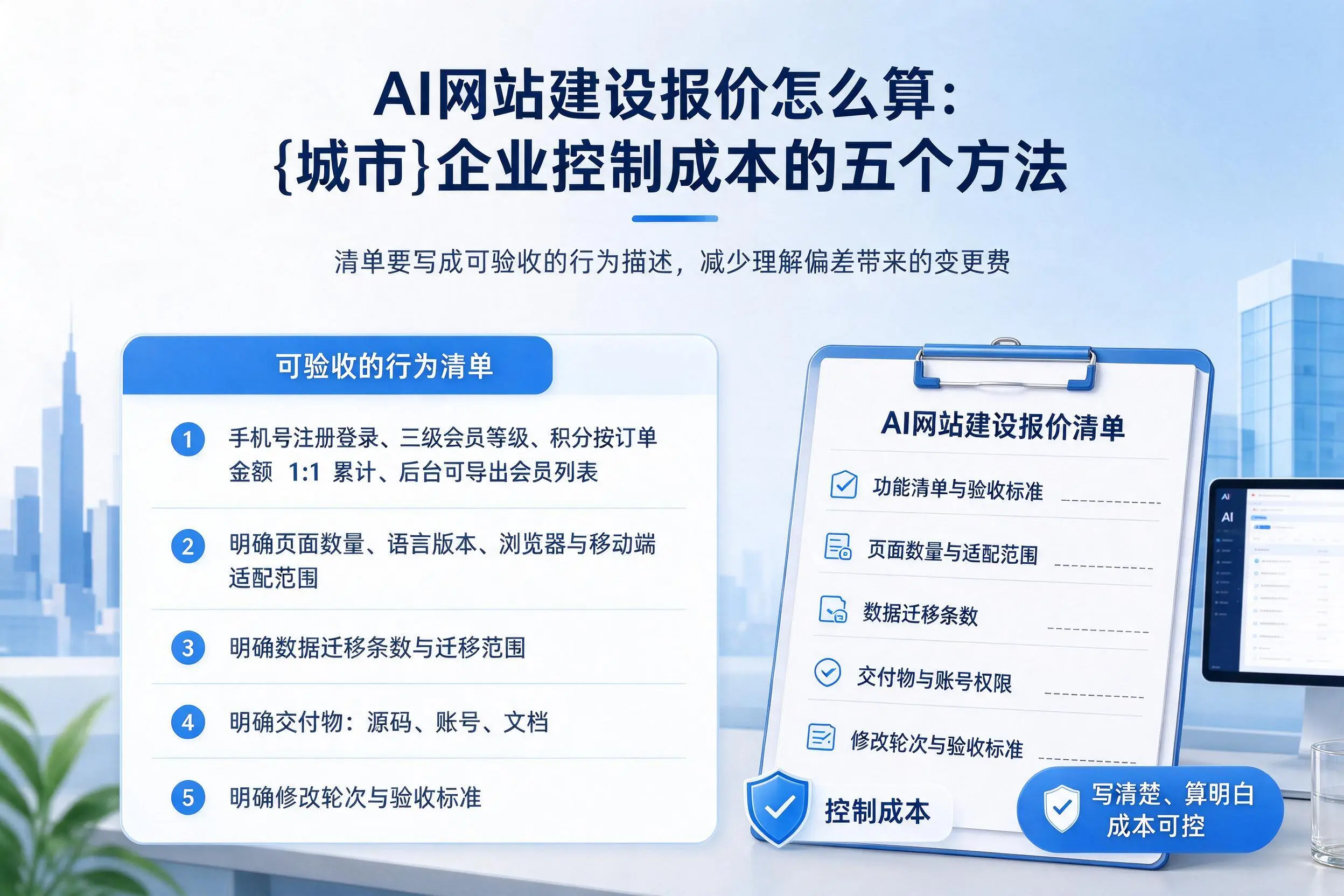 AI网站建设报价怎么算：黄石企业控制成本的五个方法