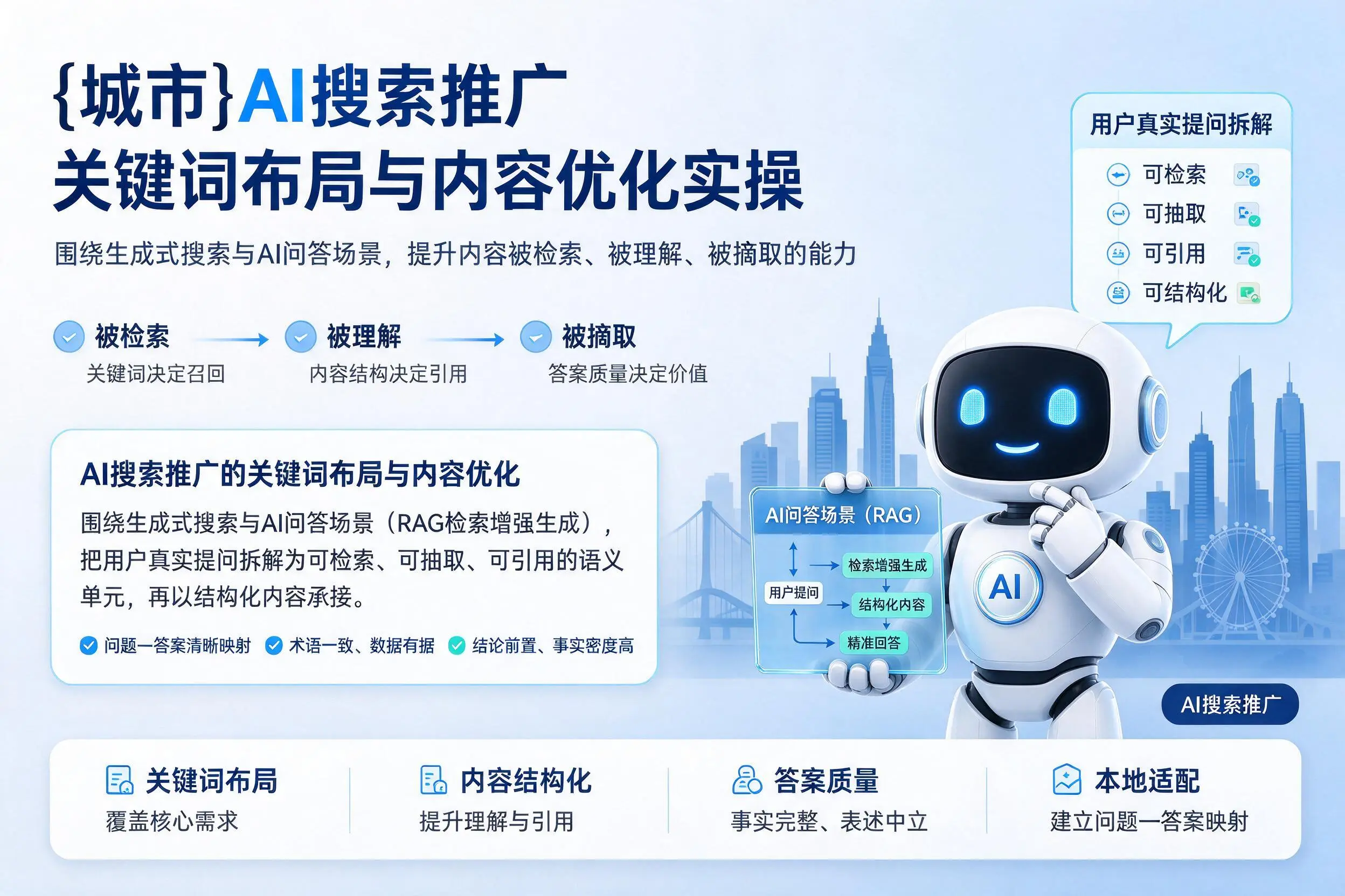 黄石AI搜索推广关键词布局与内容优化实操