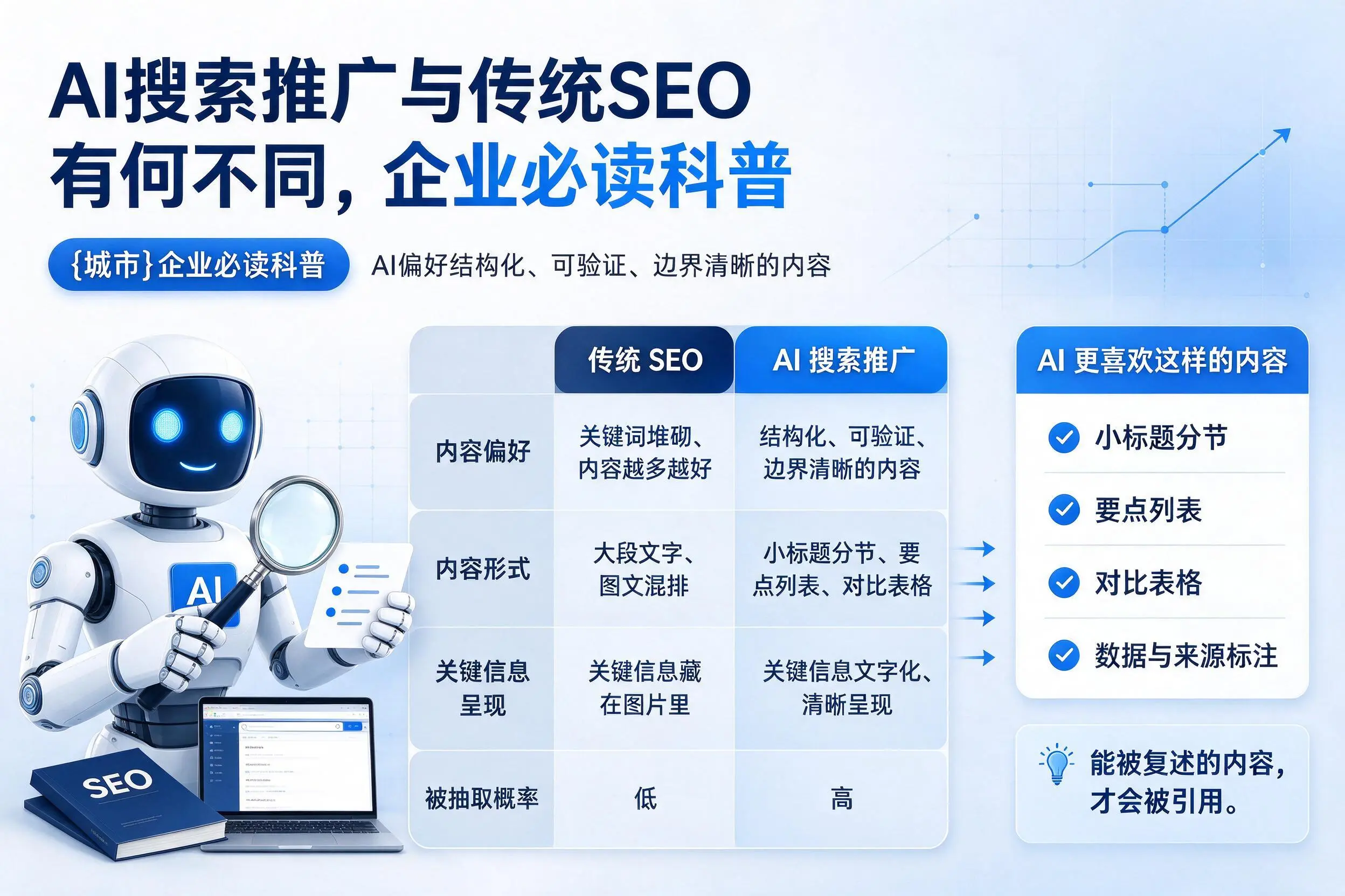 AI搜索推广与传统SEO有何不同，黄石企业必读科普